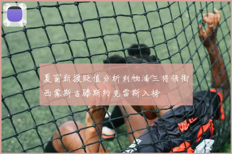 夏窗新援贬值分析利物浦三将领衔西蒙斯吉滕斯约克雷斯入榜