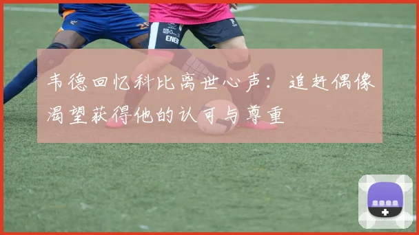韦德回忆科比离世心声：追赶偶像渴望获得他的认可与尊重